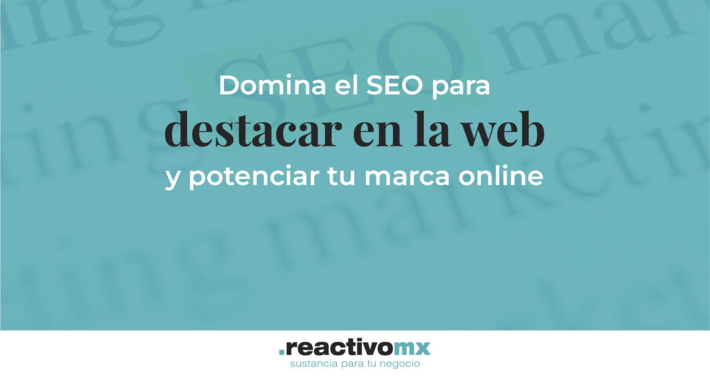 Domina el SEO para destacar en la web y potenciar tu marca online Guía básica de SEO